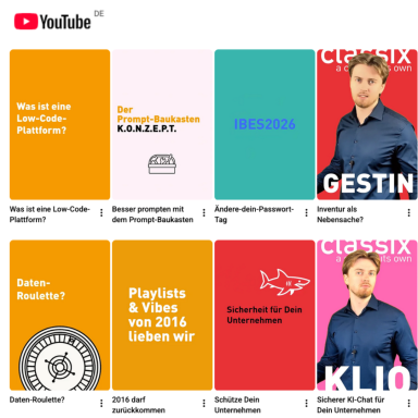 YouTube für classix Konzeption, Briefing, Umsetzung, Content Creation